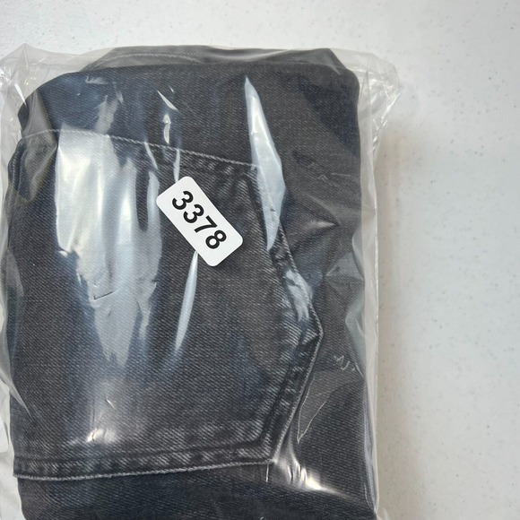 Agolde Nico Jean Virtue Black High Rise Slim Fit Denim Button Fly Womens Size 25 - Picture 12 of 13